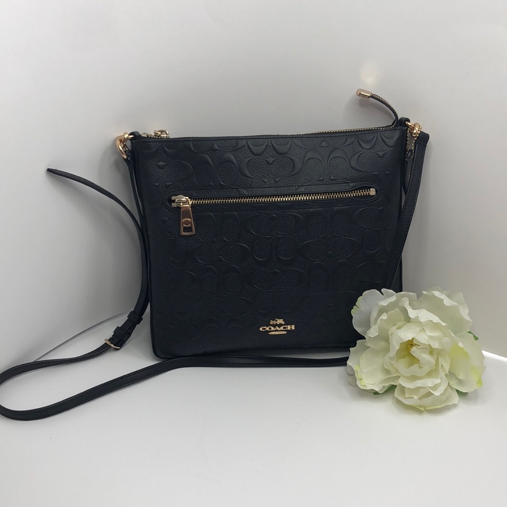 Coach Signature Gazette Crossbody